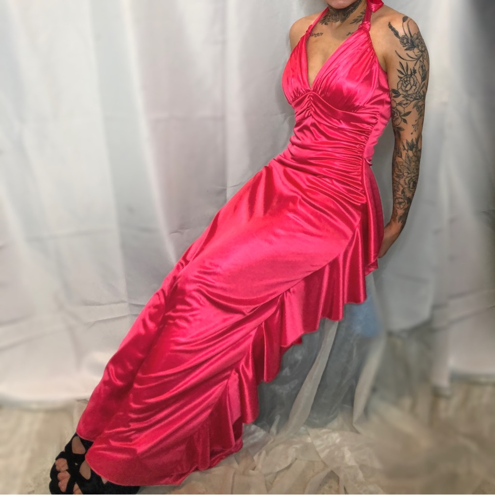 Pink Y2k 90s fairy princess style prom dress in size medium